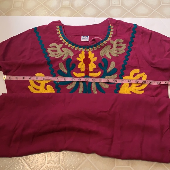 H.W Egypt cotton pink embroidered dress - Picture 7 of 7